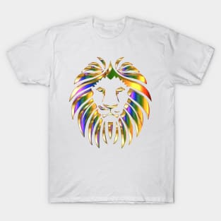 Golden Rainbow Lion Mane T-Shirt